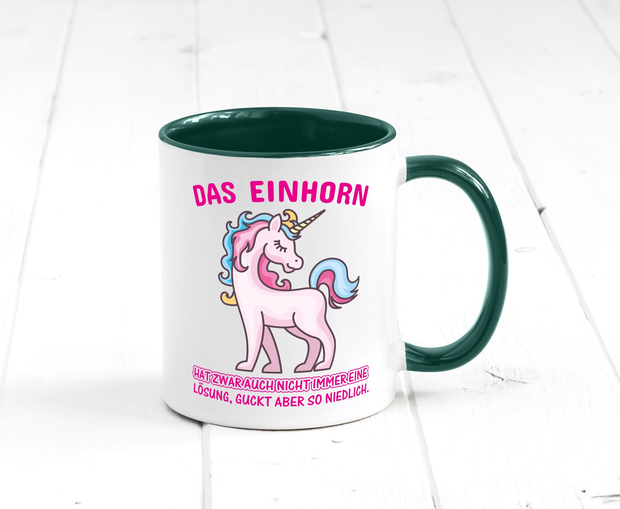 Niedliches Einhorn | lustige Tasse Frauen Mädchen lustiger Spruch Geschenk
