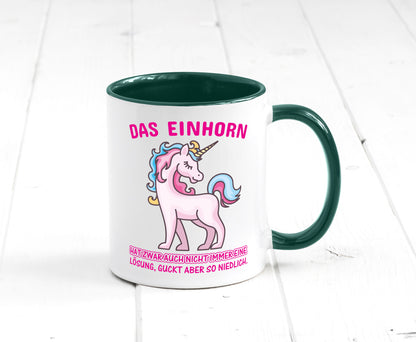 Niedliches Einhorn | lustige Tasse Frauen Mädchen lustiger Spruch Geschenk