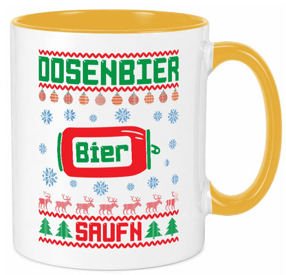 Dosenbier Saufn | Ugly Christmas Weihnachten Humor Geschenkidee Tasse