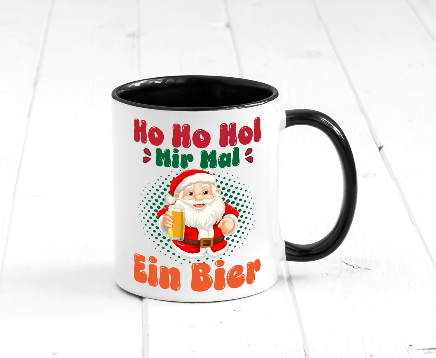 Ho mir mal ein Bier | Ugly Christmas Trinken v2 Geschenkidee Humor Tasse