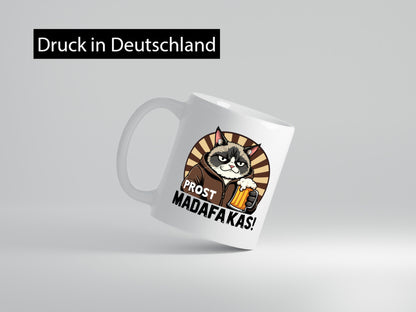 Prost Madafakas | Biertinker Böse Katze Geschenk Tierliebhaber Humor lustiger