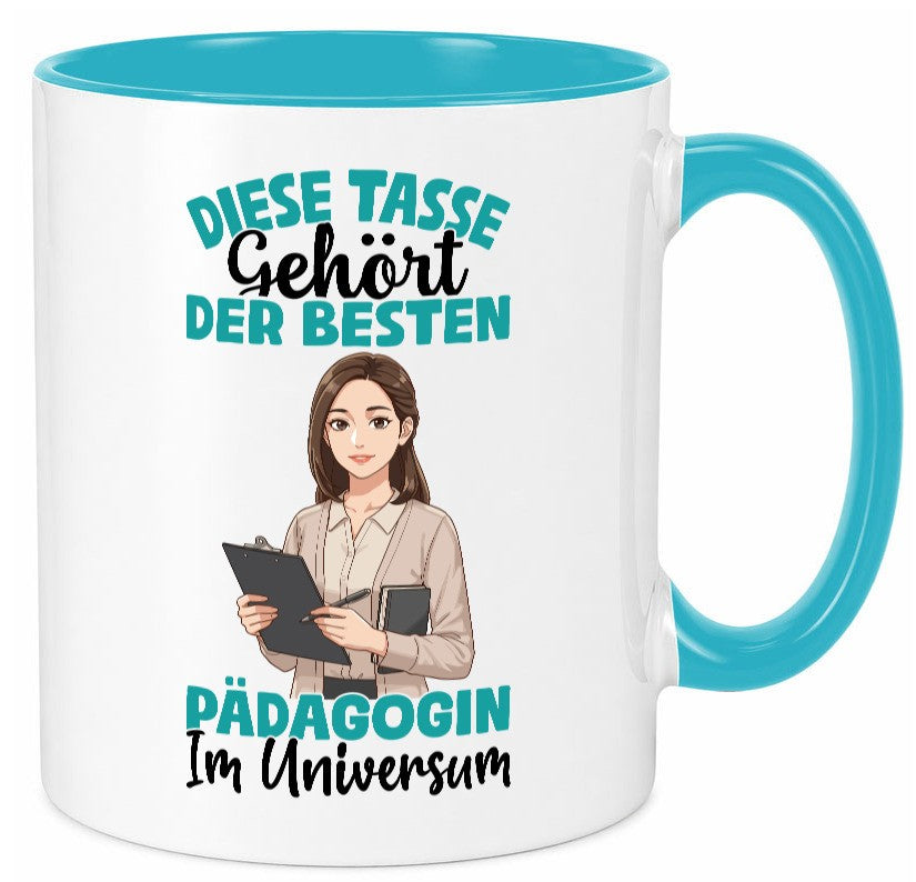 Im Universum: Pädagogin | Pädagogik lustig Humor Geschenkidee Geschenk Tasse