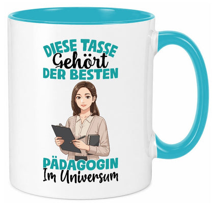 Im Universum: Pädagogin | Pädagogik lustig Humor Geschenkidee Geschenk Tasse