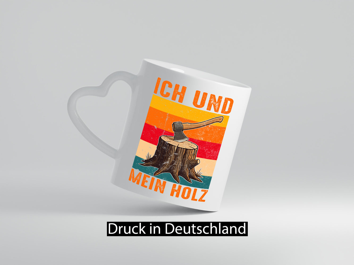 Ich und mein Holz | Hackebeil Brennholz Axt v2 Geschenk Humor Geschenkidee