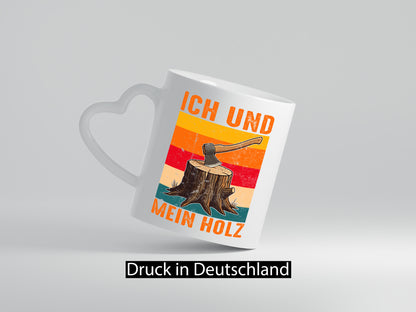 Ich und mein Holz | Hackebeil Brennholz Axt v2 Geschenk Humor Geschenkidee