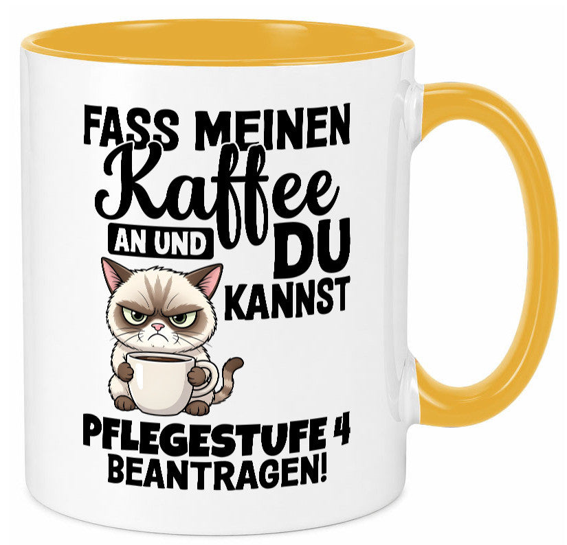 Fass meinen Kaffee an | Pflegestufe 4 Krankenschwester v3 Geschenkidee Humor