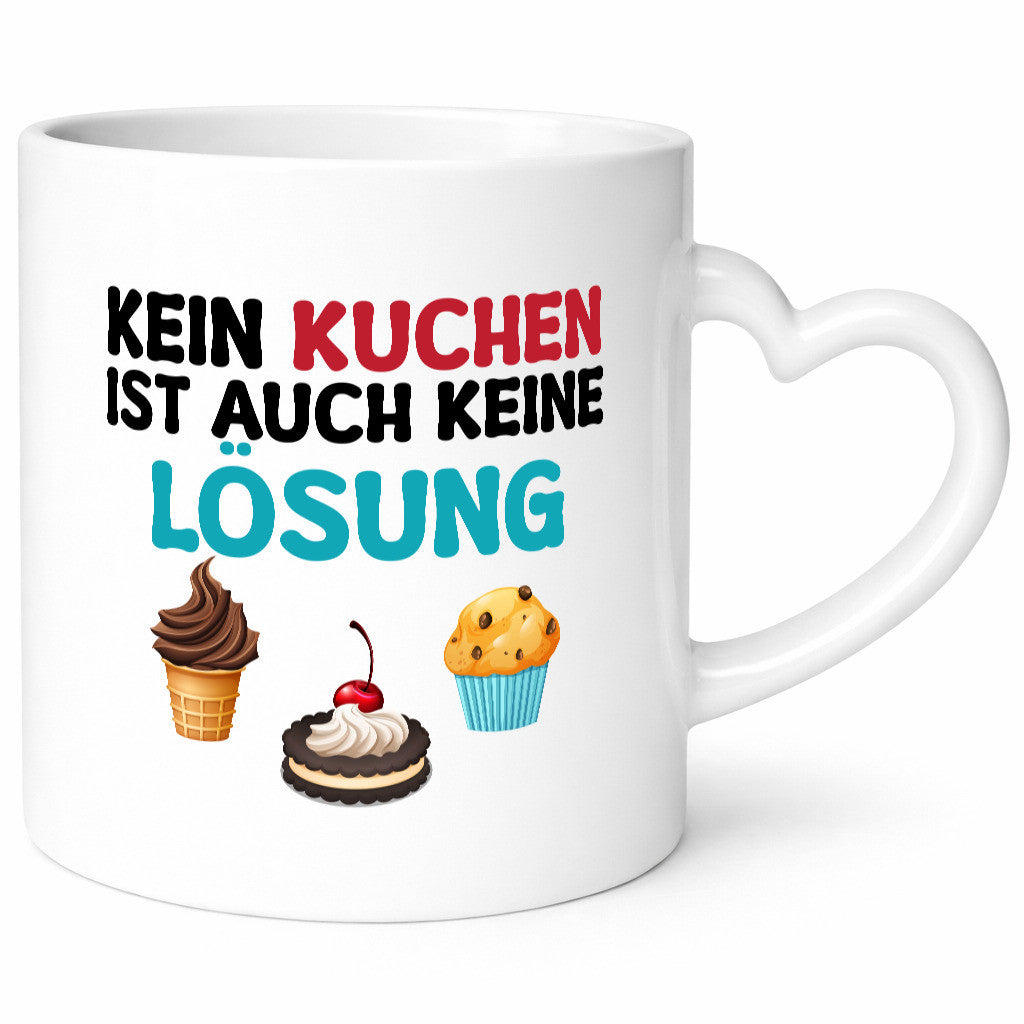 Kein Kuchen ist auch keine Lösung Geschenk Humor Geschenkidee lustiger Spruch