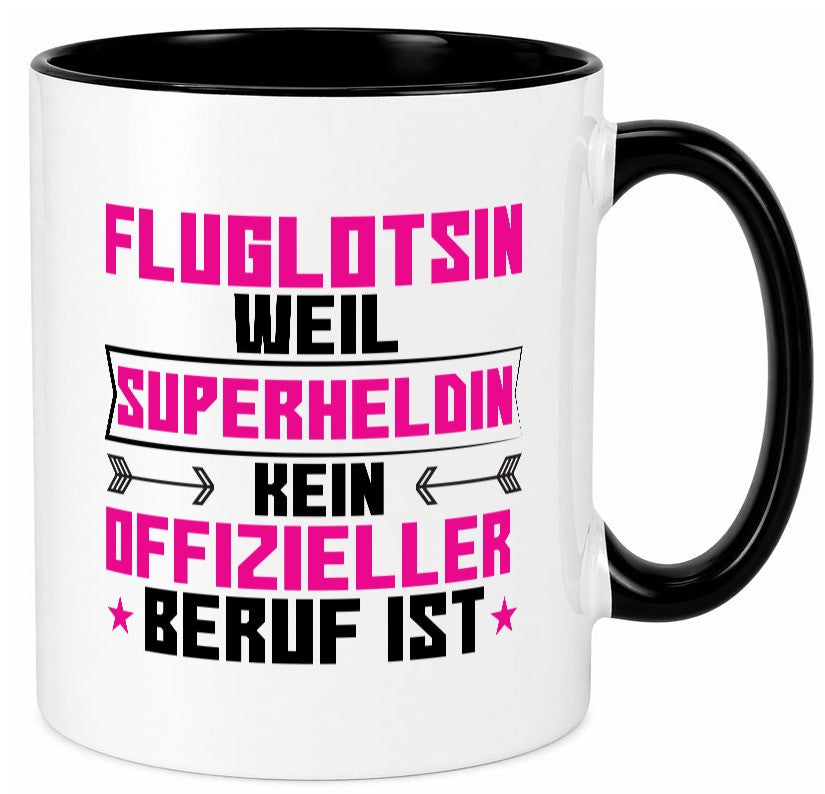 Superheldin Fluglotsin | Flughafen Flugverkehr Geschenkidee Humor Tasse