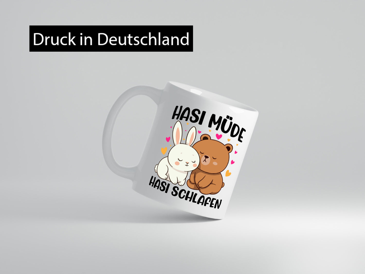 Hasi Müde | schlafen Kaninchen Häschen v2 lustiger Spruch Geschenk Humor