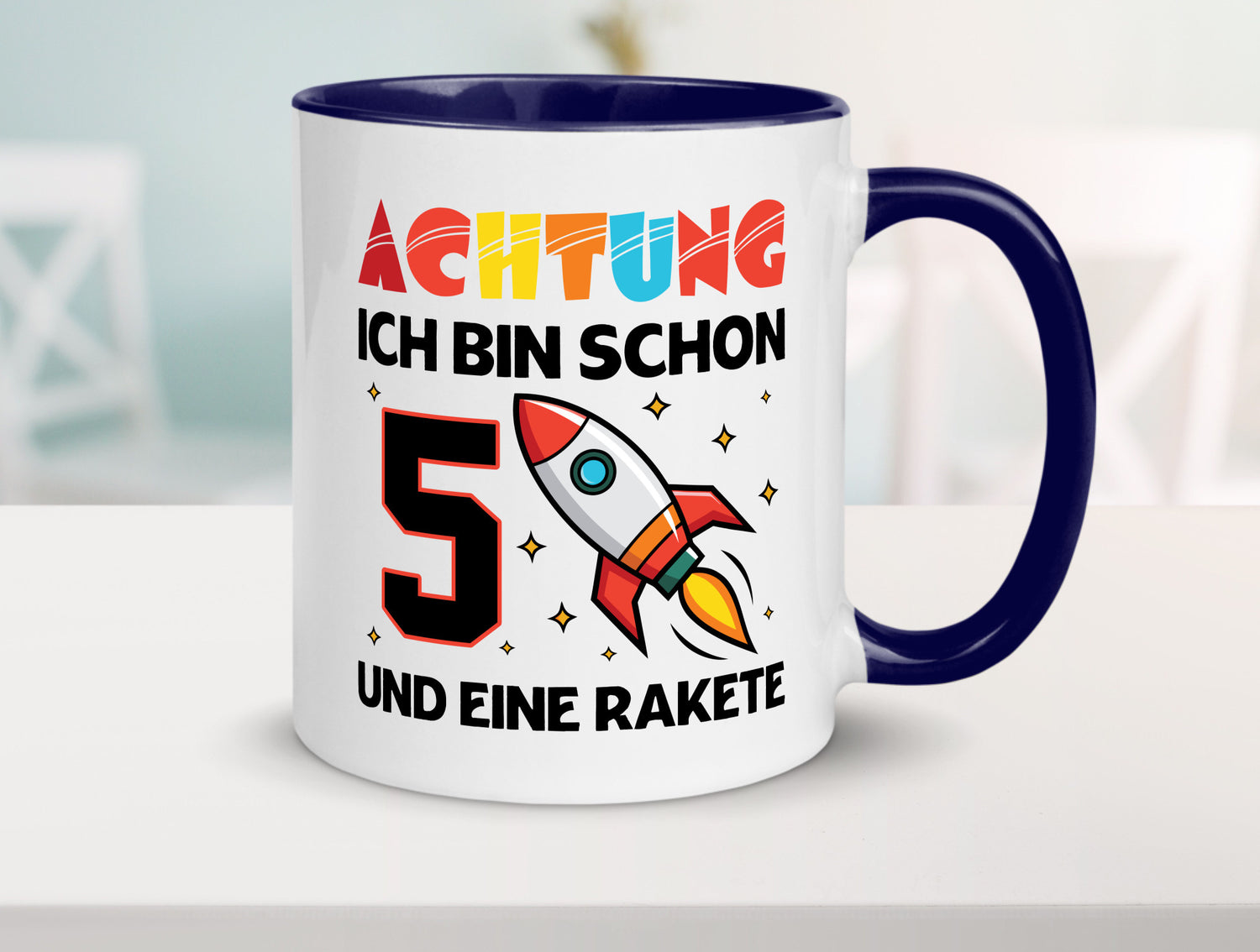 5. Geburtstag | Rakete Weltraum 5 Jahre Galaxy lustig Geschenkidee Geschenk