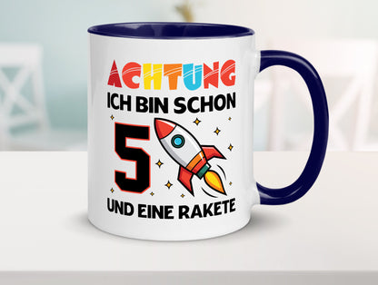 5. Geburtstag | Rakete Weltraum 5 Jahre Galaxy lustig Geschenkidee Geschenk
