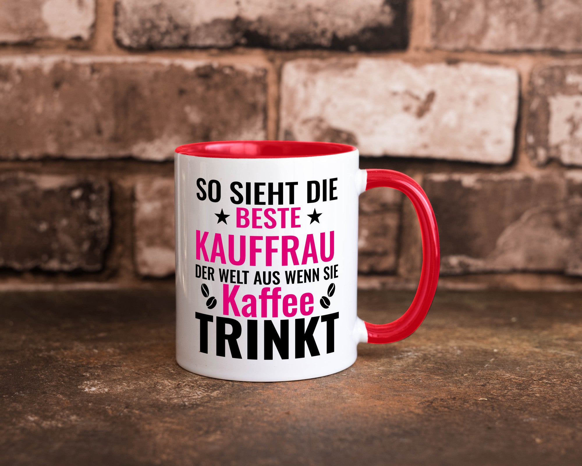 Kaffee trinkt: Kauffrau | Kauffrauen lustiger Spruch Geschenk Humor