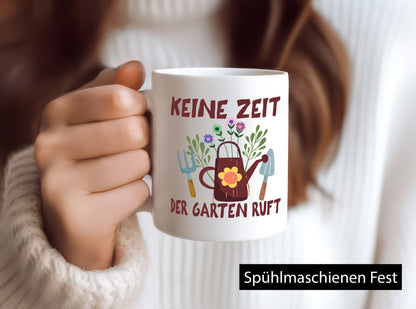 Keine Zeit der Garten ruft | Gärtner Gartenarbeit lustiger Spruch Geschenk
