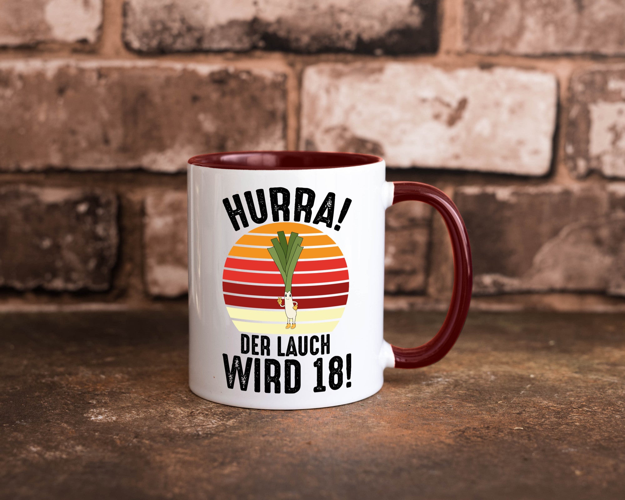 Hurra der lauch wird 18 | 18. Geburtstag Ehrentag lustiger Spruch Geschenk