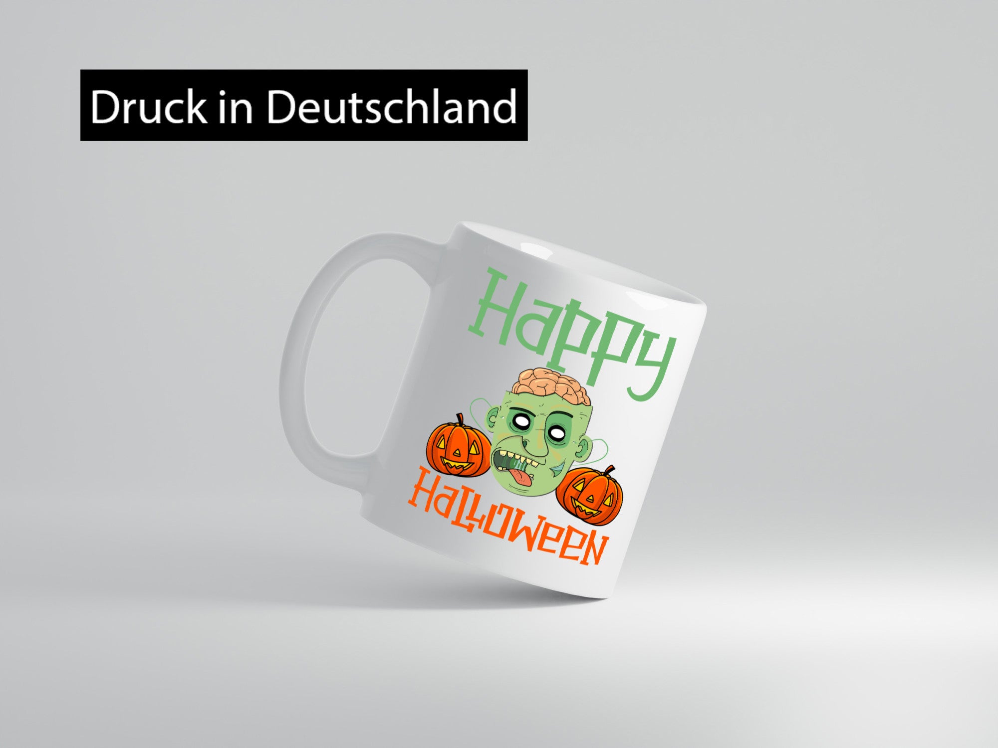 Happy Helloween | Gruseliger Kürbis lustig Humor Geschenkidee Geschenk Tasse