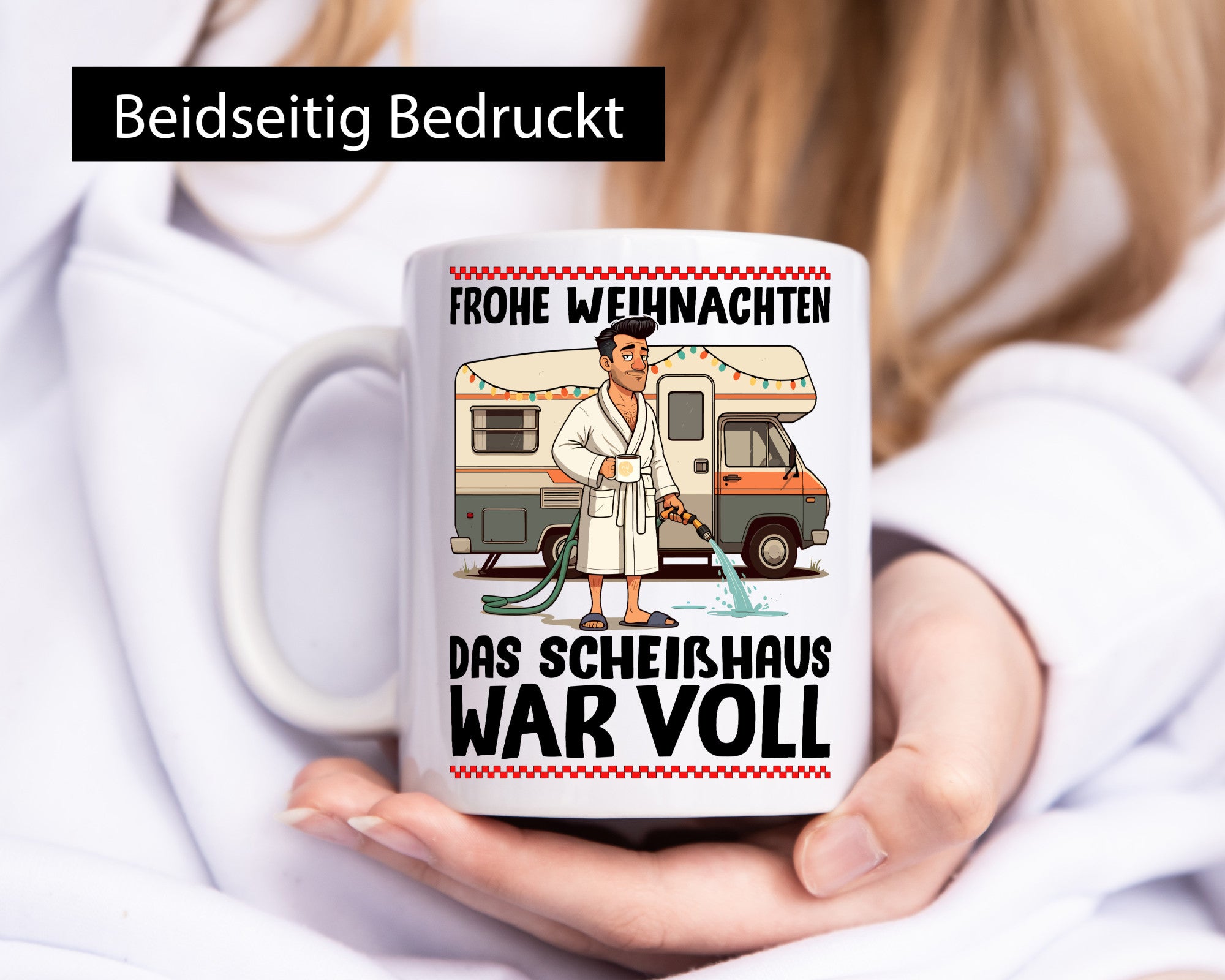 Frohe Weihnachten | Ugly Christmas Scheißhaus war voll Humor Geschenkidee Tasse