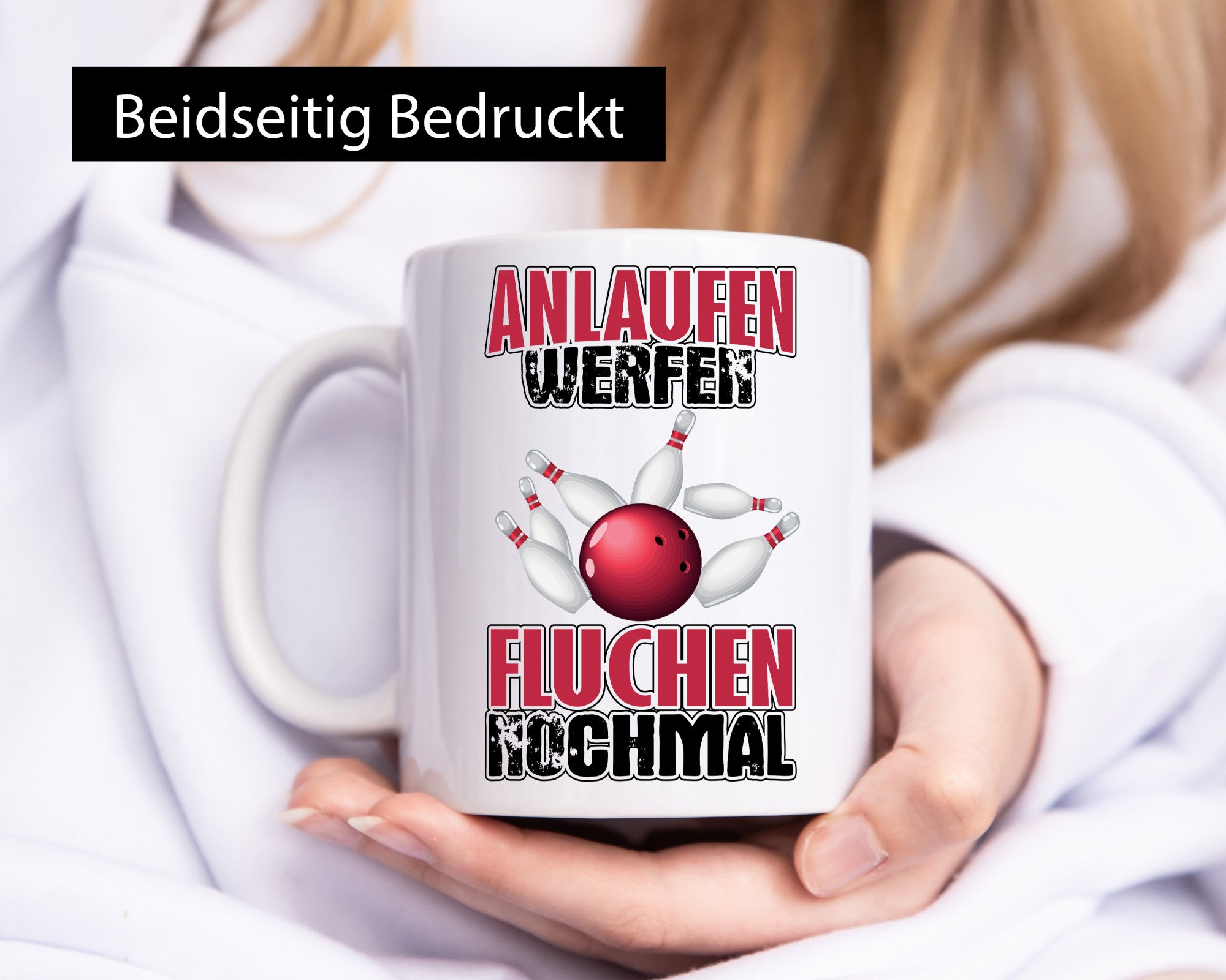 Bowling Tasse Geschenk Humor Geschenkidee lustiger Spruch