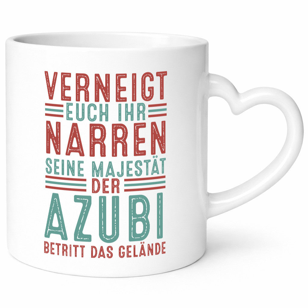 Verneigt euch: Azubi | Ausbildung Lehre Lehrling v2 Geschenkidee Humor Tasse