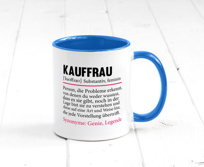 Kauffrau | Humor Spruch Definition Kauffrauen Geschenkidee Tasse