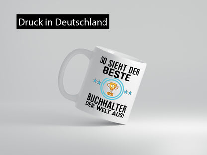 Bester Buchhalter | Büro Kollegen Beruf Geschenk Arbeit lustiger Spruch Tasse
