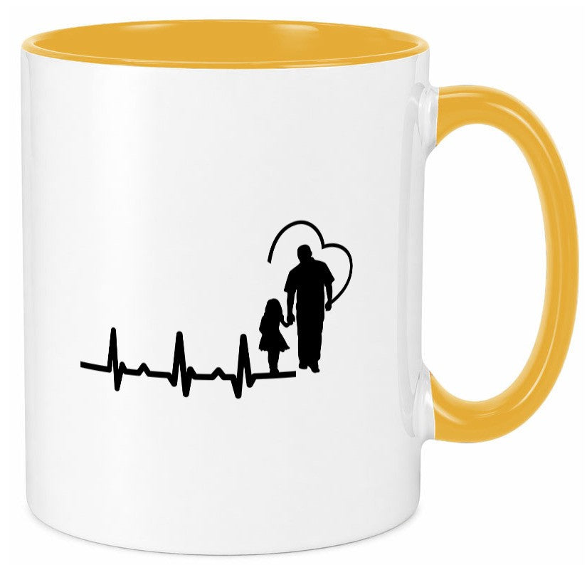 Vater Tochter Herz | Papa Vatertag Vaterliebe lustiger Spruch Geschenk Familie Tasse