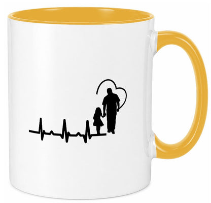 Vater Tochter Herz | Papa Vatertag Vaterliebe lustiger Spruch Geschenk Familie Tasse