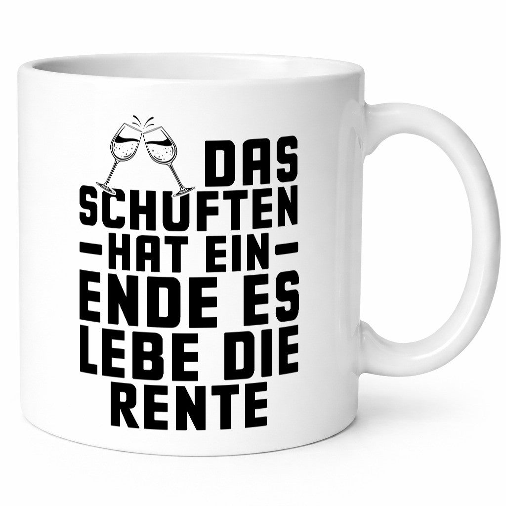 Schuften hat ein ende es lebe die Rente | Rentner lustiger Spruch Geschenk