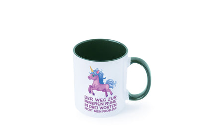 Innere Ruhe, drei Worte, nicht mein Problem | Einhorn Geschenk Humor