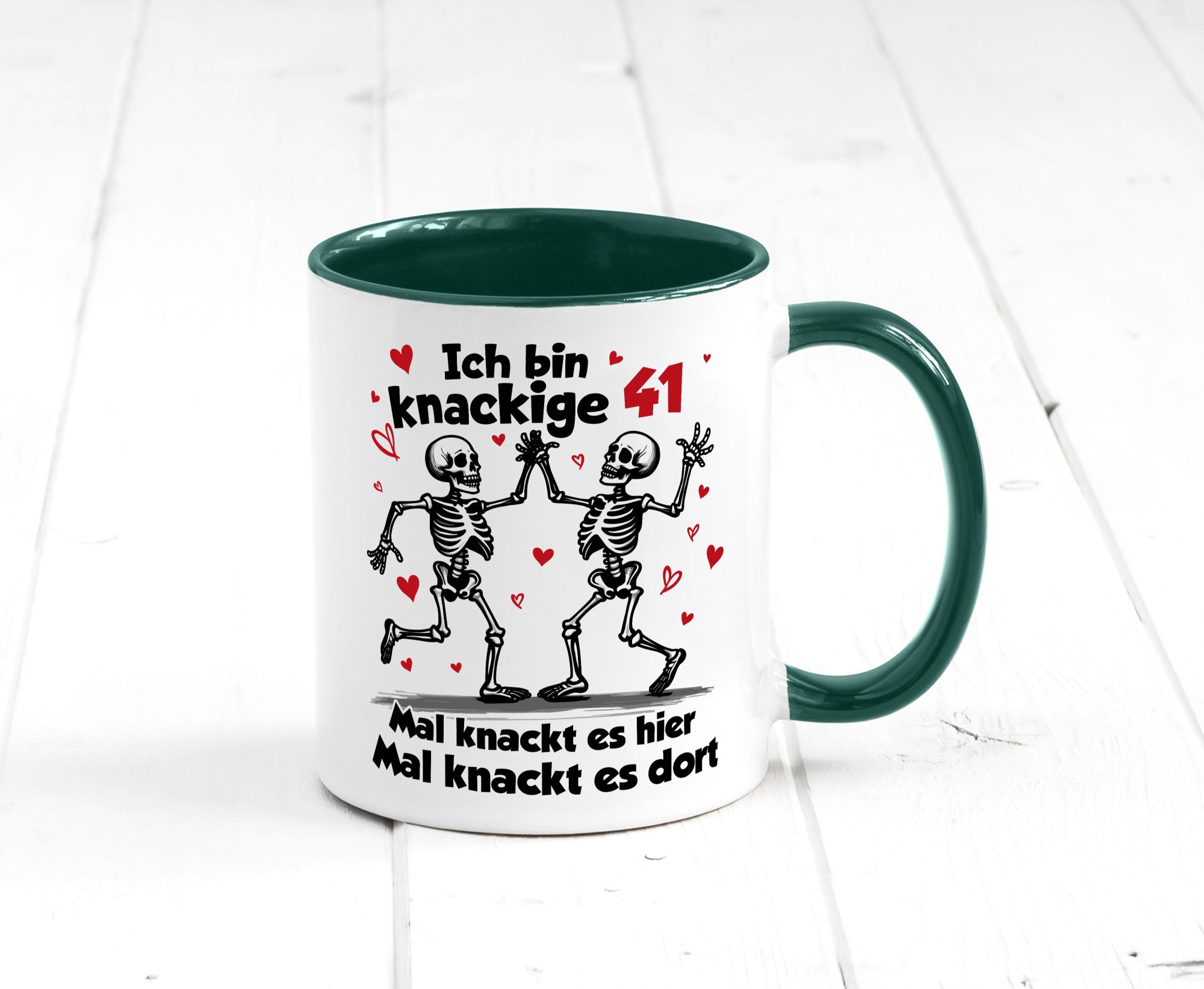 41. Geburtstag | Knackige 41 Ich bin alt v2 Humor Geschenkidee Tasse