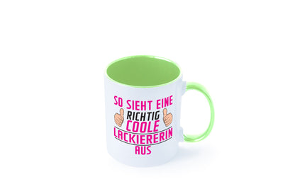 Richtig Coole Lackiererin | lackieren Geschenkidee Humor Tasse