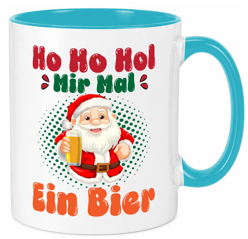 Ho mir mal ein Bier | Ugly Christmas Trinken v2 Geschenkidee Humor Tasse