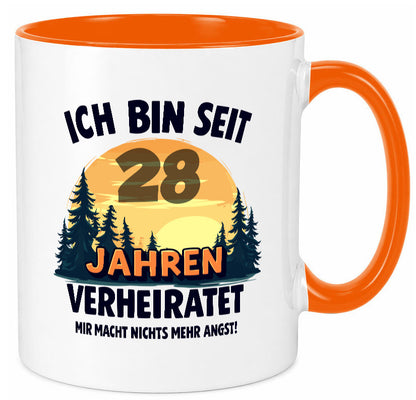 Ich bin Verheiratet | 28. Hochzeitstag Ehepaar v2 lustiger Spruch Geschenk