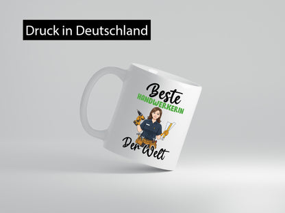 Beste Handwerkerin | Handwerkerinnen v2 Humor Geschenkidee Tasse