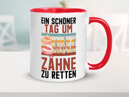 Ein schöner Tag um zähne zu retten | Zahnarzt Geschenk Humor Geschenkidee