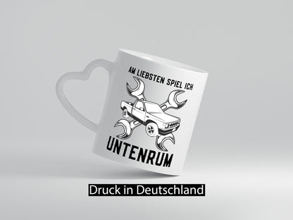 Spiele am liebsten untenrum | Werkstatt Mechaniker Tunen lustiger Spruch