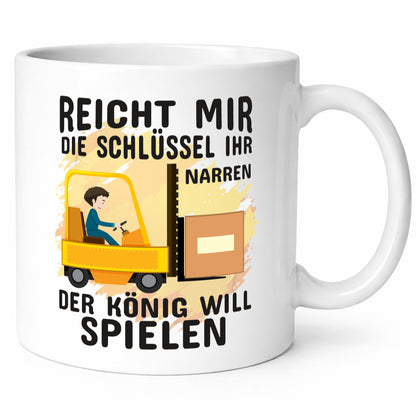 Gabelstapler Tasse | Lagerarbeiter Humor Beruf Arbeit Kollegen Büro Geschenkidee
