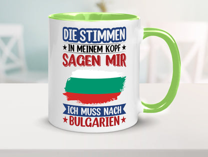 Bulgarien | Urlaub Stimmen in meinem Kopf Traumland Humor Geschenkidee Tasse