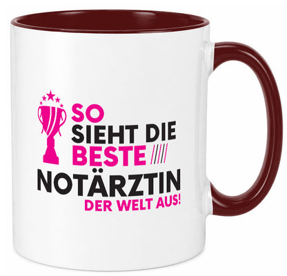Die Weltbeste Notärztin | Ã„rztin Geschenk Humor Geschenkidee lustiger Spruch Tasse