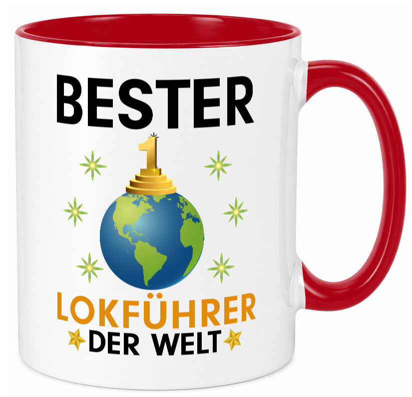 Welt Bester Lokführer | Zug Beruf Humor Arbeit Kollegen Büro Geschenkidee Tasse