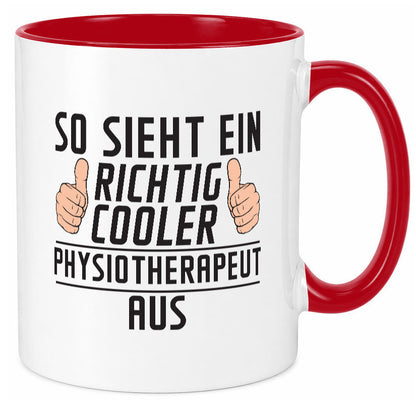Richtig Cooler Physiotherapeut v2 Geschenk Humor Geschenkidee lustiger Spruch Tasse