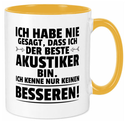 Keinen Besserer Akustiker | Akustik Hörgeräteakustik Geschenkidee Humor Tasse