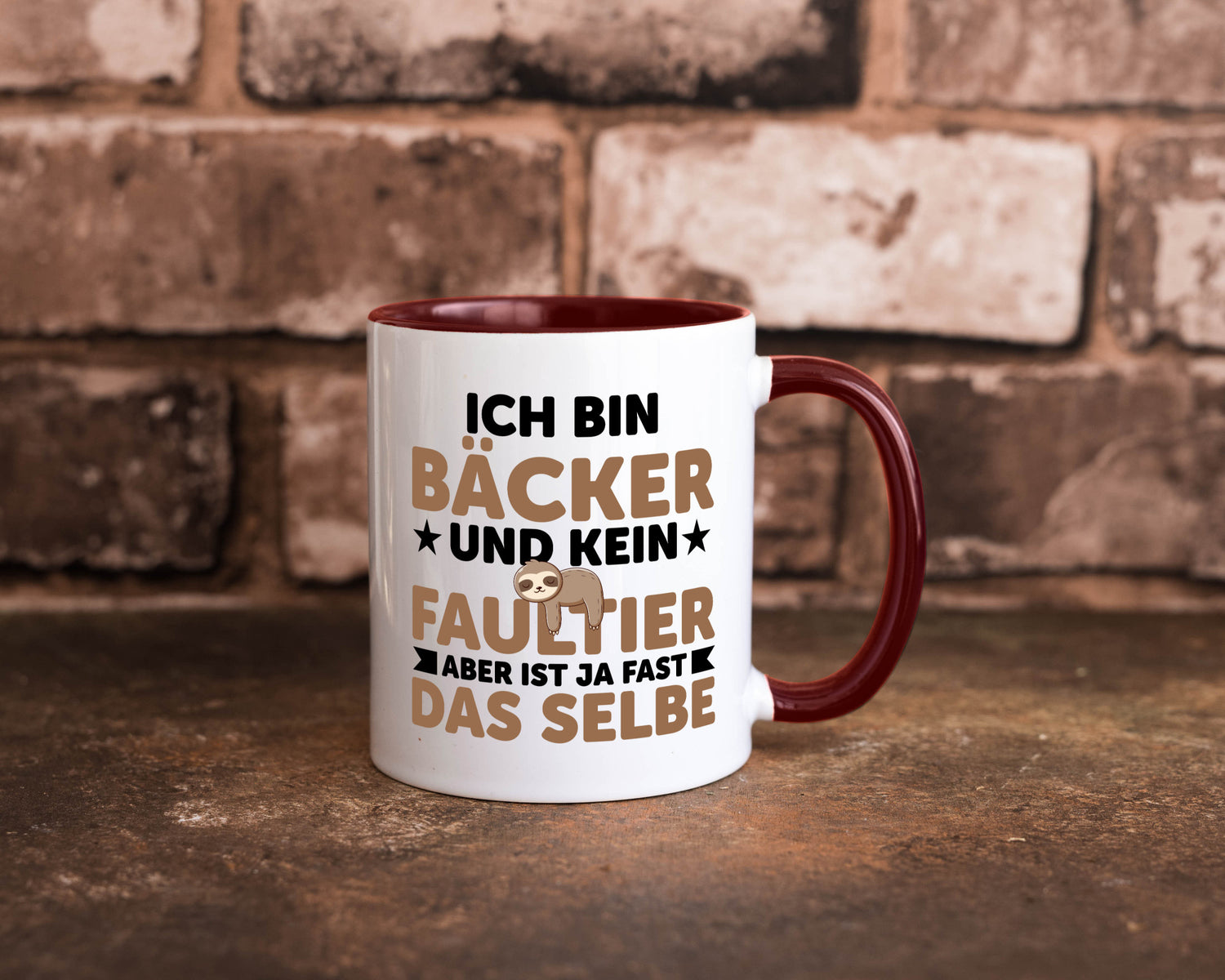 Ich bin kein Faultier: Bäcker | Bäckerei Backen Konditor Humor Tierliebhaber