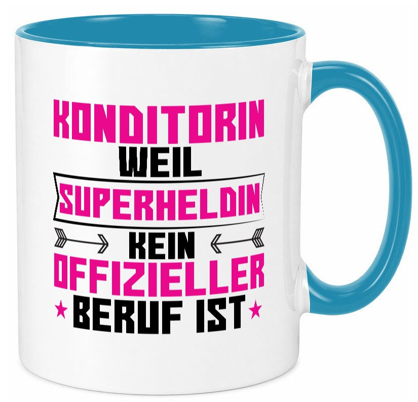 Superheldin Konditorin | Konditorei lustig Humor Geschenkidee Geschenk Tasse