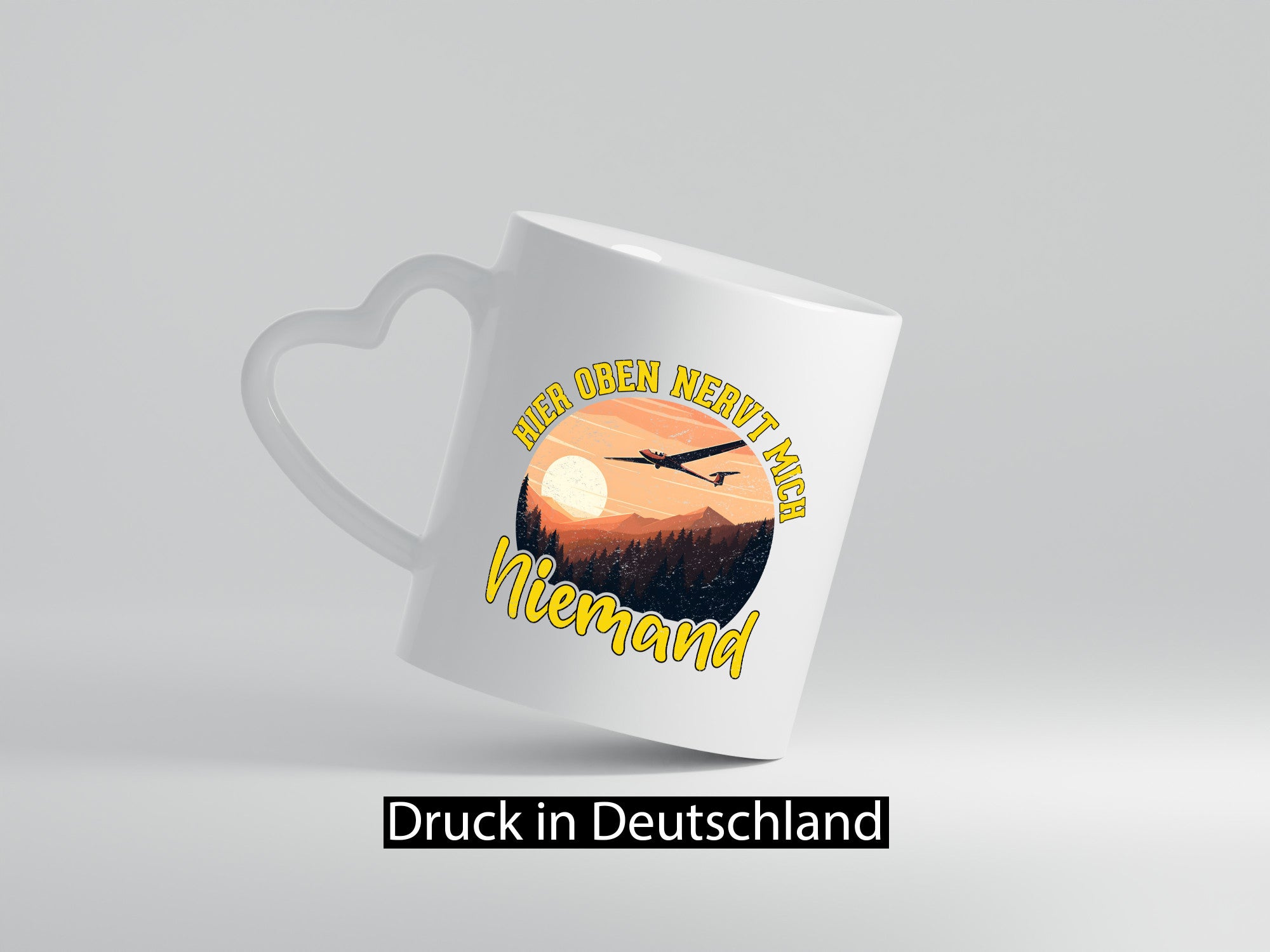 Hier nervt mich niemand | Segelflieger Segelfliegen lustig Humor Geschenkidee