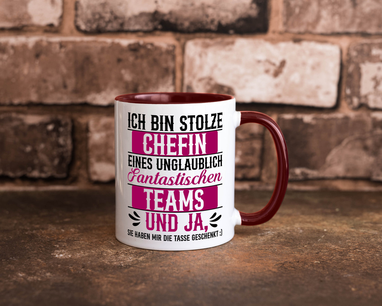 Stolze Chefin | Tolles Team Mitarbeiter lustig Arbeit Kollegen Büro Geschenk