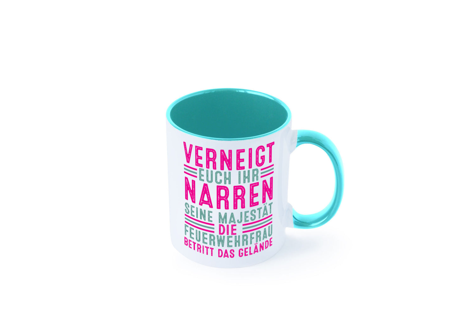 Verneigt euch: Feuerwehrfrau | Feuerwehr v2 Geschenkidee Humor Tasse