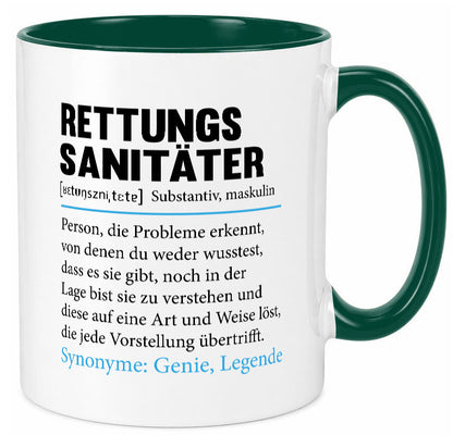Rettungssanitäter | Beruf Sanitäter Spruch v2 lustig Arbeit Kollegen Büro Tasse