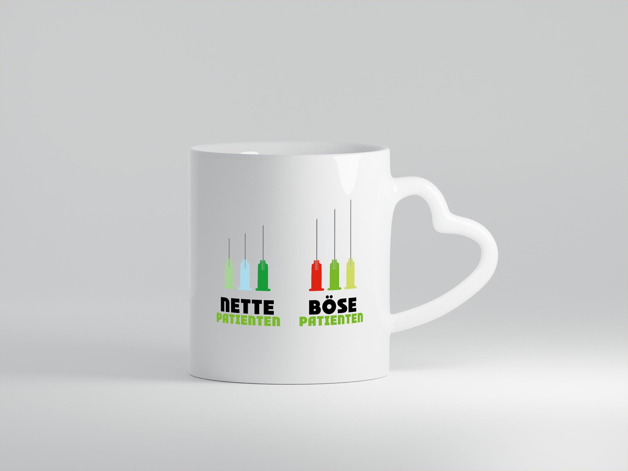 Nette und böse Patienten | Spritze Nadel Arzt Doktor Geschenkidee Humor Tasse