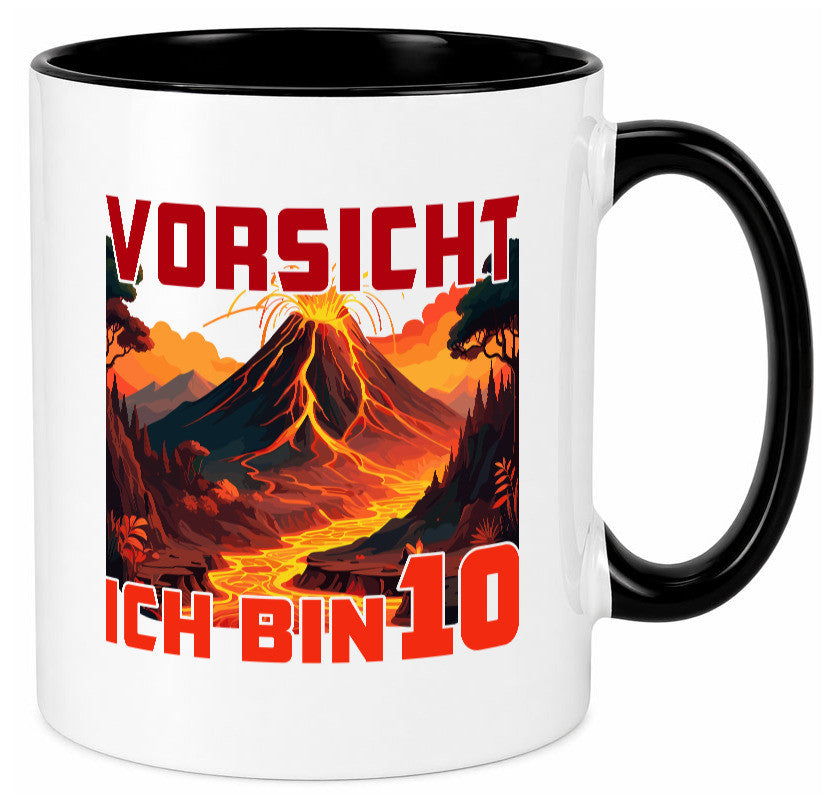 10. Geburtstag | 10 Jahre Vulkanausbruch Vulkan Humor Geschenkidee Tasse