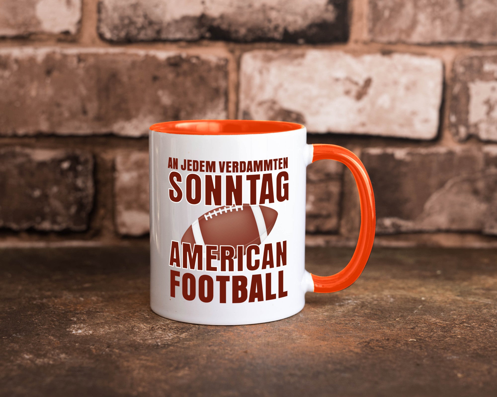American Football | Sportfan Motiv jeden Sonntag Humor Geschenkidee Tasse